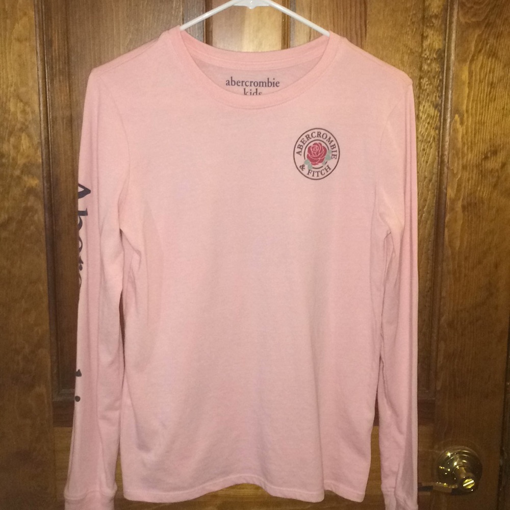 Light Pink Abercrombie and Fitch kids Long Sleeve